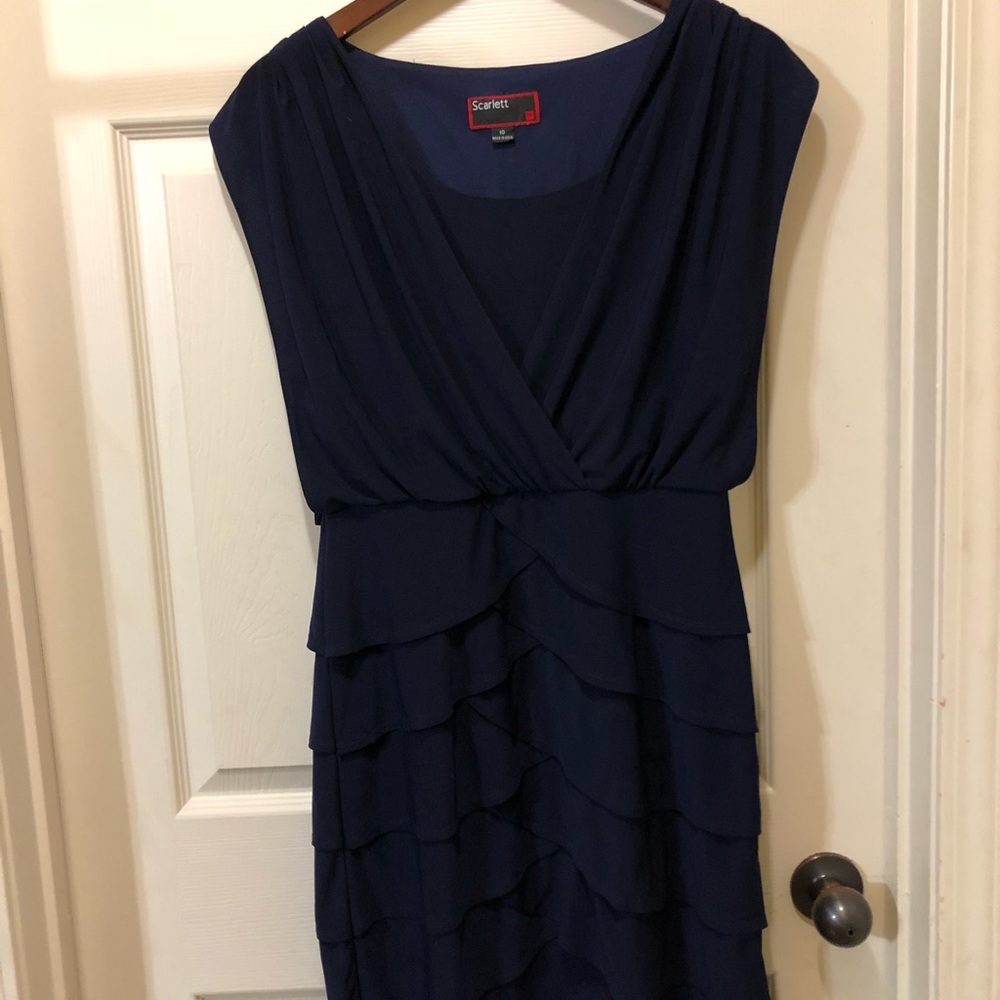 Navy Fish scale dress